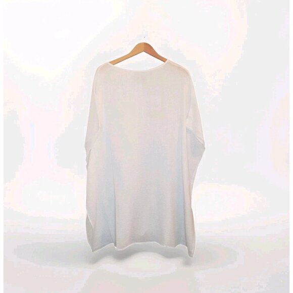 Andie Swim The Magdalena Kaftan Size S/M White Cotton Gauze Lightweight Cover-Up - Picture 1 of 16